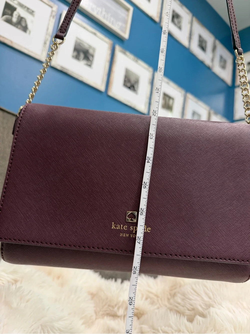 💜NWOT kate spade New York Plum Leather Crossbody Bag
